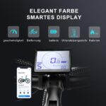 27M204 E-Bike, Electric Bicycle 27.5 Inch Trekking Bike E-City Bike with 36 V 13 Ah Lithium Battery for Long Range up to 100 KM, 250 W Motor, EU-Compliant Folding Bike with App