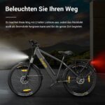 Eleglide E-Bike, T1 Electric Bicycle 27.5 Inch Trekking Electric City Bike with 13Ah Battery, 100 km Long Range, 250 W Motor, Shimano 7 Speed Electric Mountain Bike for Men and Women, Double Disc