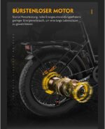 20F213 Electric Bicycle 20 Inch E-Bike, 36 V 14.5 Ah Removable Battery, 250 W Motor, LCD Display, 7 Speed, Range 80 km, 25 km/h, IPX5 Waterproof for Adults