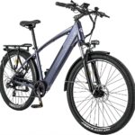 27M204 E-Bike, Electric Bicycle 27.5 Inch Trekking Bike E-City Bike with 36 V 13 Ah Lithium Battery for Long Range up to 100 KM, 250 W Motor, EU-Compliant Folding Bike with App