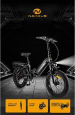 20F213 Electric Bicycle 20 Inch E-Bike, 36 V 14.5 Ah Removable Battery, 250 W Motor, LCD Display, 7 Speed, Range 80 km, 25 km/h, IPX5 Waterproof for Adults