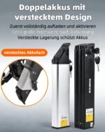 E-Bike Folding Bike 20 Inch with 250 W Motor and 100 km Range - Folding Bike E-Bike 20 Inch Aluminium Lightweight Construction (22 kg), Electric Bicycle Folding Bike with Basket for 36 V 13 Ah