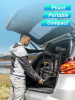 MilePort 1 Electric Bicycle for Adults, 250 W Folding Electric Bicycle with 36 V 13 Ah Removable Battery, Speed 25 km/h and Range 100 Km, 20 x 3.0 Inch Fat Tyres E-Bikes for City Commuters