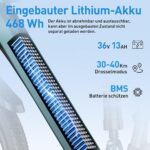 E-Bike 26 Inch with 21 Speed Gears 250 W Motor 13 Ah Battery Top Speed 25 km/h High Carbon Steel Frame LCD Display City Electric Bicycle