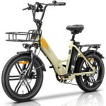 E-Bike Folding Bike 20 Inch with 250 W Motor and 100 km Range - Folding Bike E-Bike 20 Inch Aluminium Lightweight Construction (22 kg), Electric Bicycle Folding Bike with Basket for 36 V 13 Ah
