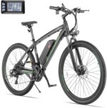 ANCHEER E Bike, 27.5 Inch Trekking Bike, E-Bike for Men and Women with 36 V 10.4 Ah Battery, 250 W Motor, 100 km Range, Electric Bicycle with 21 Speed Gear, Pedelec Electric Mountain Bike for Adults