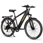 Eleglide E-Bike, T1 Electric Bicycle 27.5 Inch Trekking Electric City Bike with 13Ah Battery, 100 km Long Range, 250 W Motor, Shimano 7 Speed Electric Mountain Bike for Men and Women, Double Disc