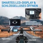 E-Bike 26 Inch with 21 Speed Gears 250 W Motor 13 Ah Battery Top Speed 25 km/h High Carbon Steel Frame LCD Display City Electric Bicycle