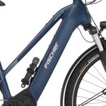 Fischer E-Bike Trekking VIATOR 8.0i, Electric Bicycle for Men and Women, Mid Motor 90 Nm, 36 V Battery, Rich Blue