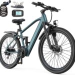 E-Bike 26 Inch with 21 Speed Gears 250 W Motor 13 Ah Battery Top Speed 25 km/h High Carbon Steel Frame LCD Display City Electric Bicycle