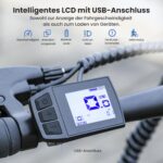 Touroll J1 ST 27,5" E Bike, Elektrofahrrad Trekkingrad E-Bike Herren Damen mit 561.6Wh Akku,100km Reichweite, 250W Motor, E-Fahrrad mit 7-Gang-Getriebe, Pedelec Citybike EBike für Erwachsene