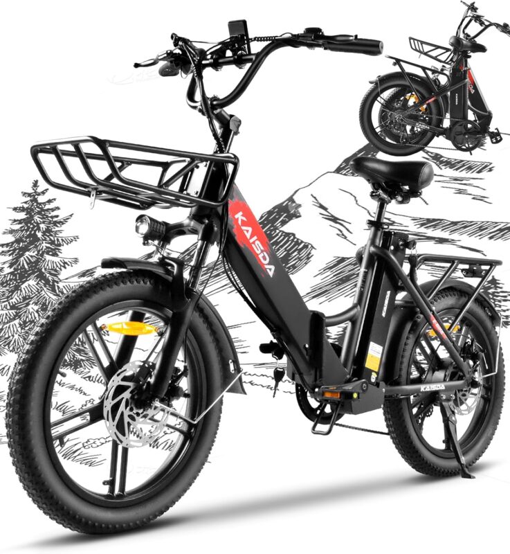 E-Bike Folding Bike 20 Inch with 250 W Motor and 100 km Range - Folding Bike E-Bike 20 Inch Aluminium Lightweight Construction (22 kg), Electric Bicycle Folding Bike with Basket for 36 V 13 Ah