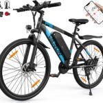 VARUN E Bike, 27.5" Ebike Herren Damen mit APP, 48V 624 Wh Akku, Bis zu 100 KM, 250W Motor, 21-Gang E-Bike Mountainbike mit 4 Fahrmodi, Elektrofahrrad Herren Damen für Pendeln, Bergig, EU-Konformes